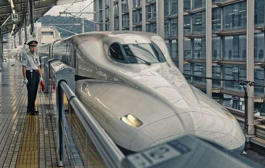 Shinkansen bullet train Japan
