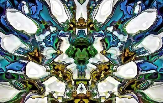 Digital art abstract puzzle