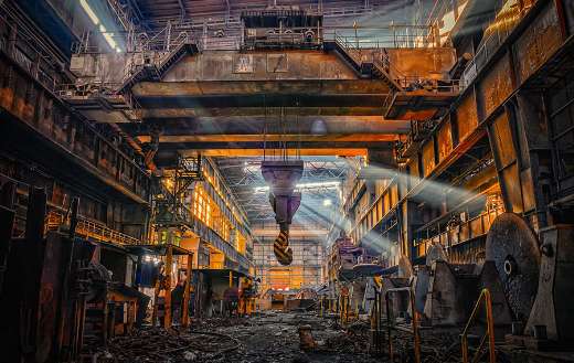 Factory building abandoned