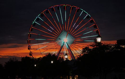 Sky wheel Myrtle beach during summer