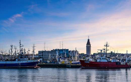 Sea port ships boats