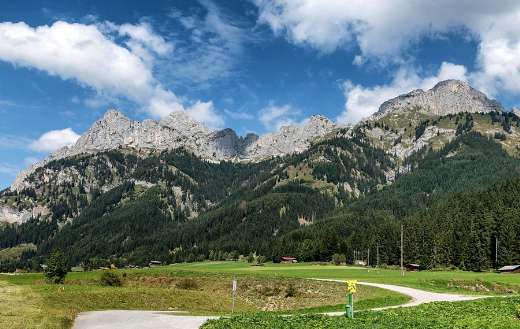 Mountains view from Plansee Austria