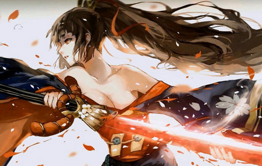 Red sword anime jigsaw