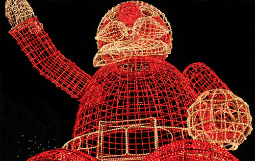 Santa Claus lights Jigsaw