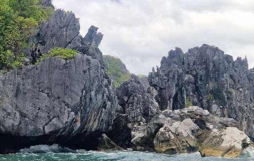 Rocks cliff formation