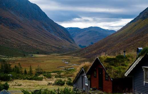 Norway mountains valley nature