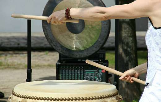 Drums sticks music puzzle