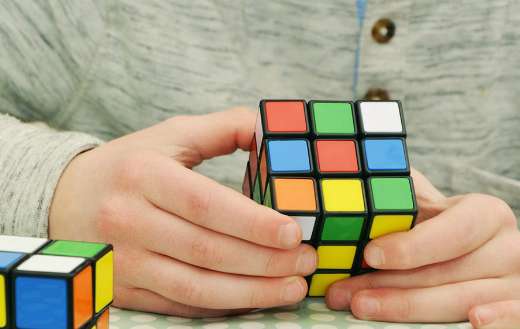 Magic cube tricky patience