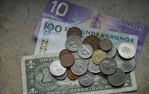 Worldwide money coins