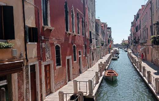 Beautiful landscape canal