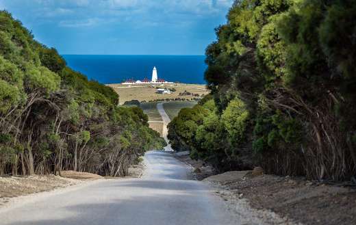 Way to the lighthous Cape willoughby