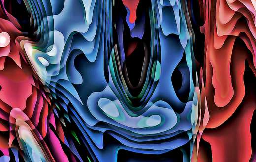 Abstract structure digital art