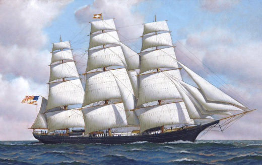The American clipper ship