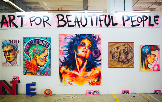 Art hanging jigsaw puzzle.