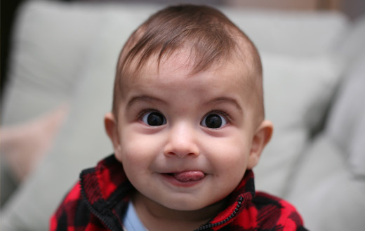 Funny baby jigsaw puzzle.