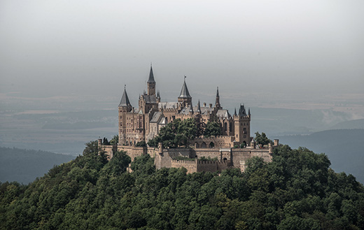 White castle on hills jigsaw puzzle