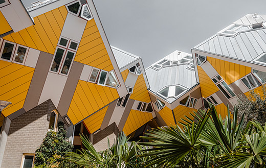 Cube-houses,-Rotterdam,-Netherlands