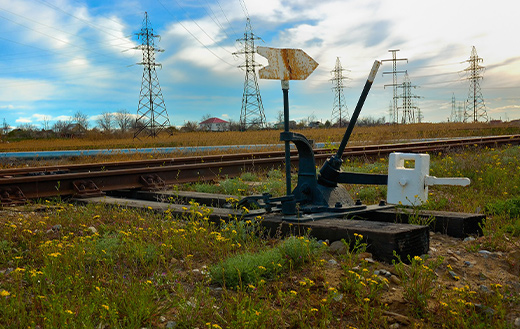 Track rail travel switch