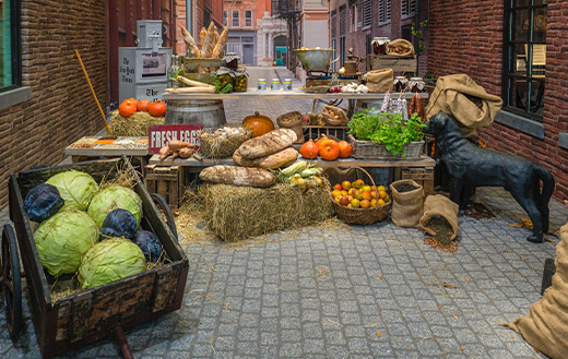 Bread and vegetables