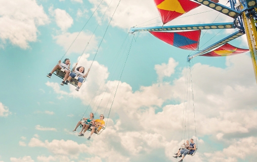 Amusement carousel park