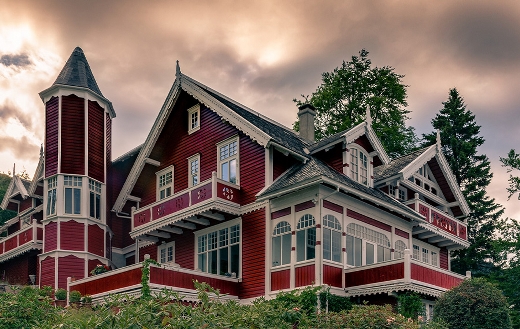 Fjord house Norway puzzle