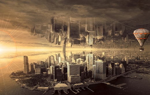 Fantasy city architecture online