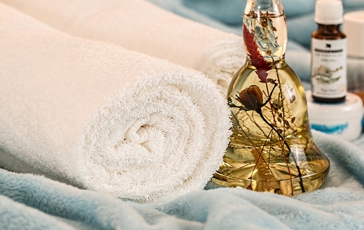 Massage therapy spa skincare essential oils puzzle