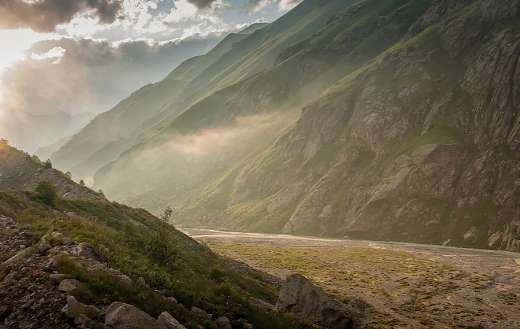 Mountains summer nature travel camping online