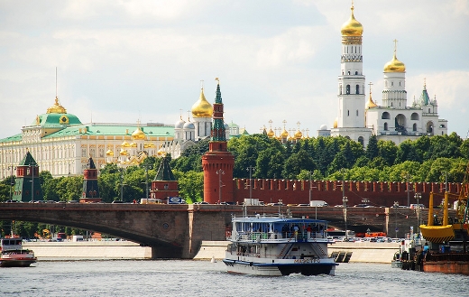 The Kremlin river Moscow