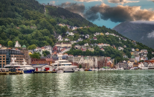 Bergen Norway landscape puzzle
