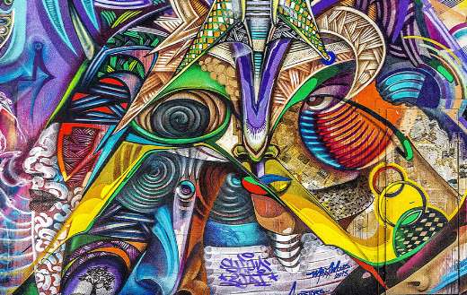 Graffiti grunge street background