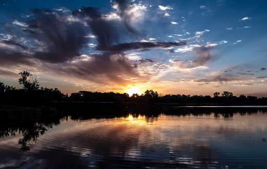 Beautiful sunset sunrise