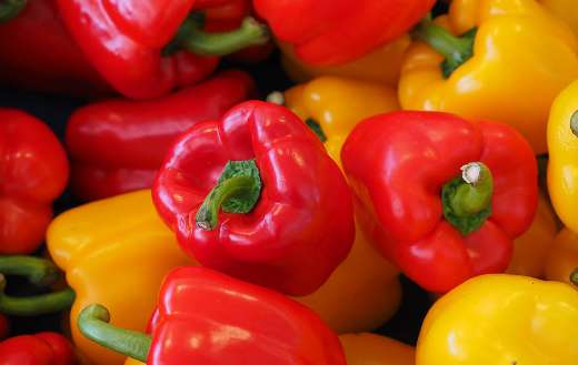 Colorful paprika healthy vegetables