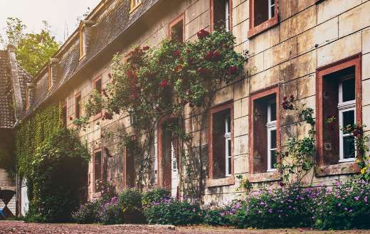 House old building historically facade rural online