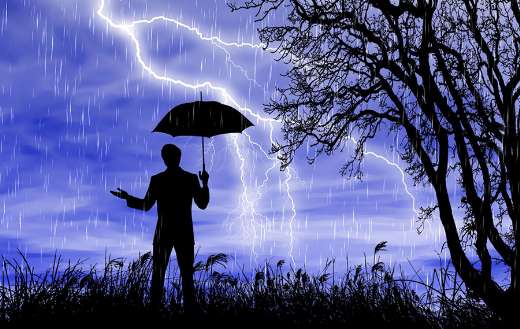 Thunderstorm lightning flash sky nature