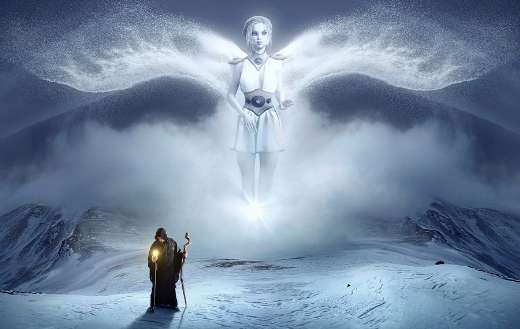 Fantasy white angel puzzle