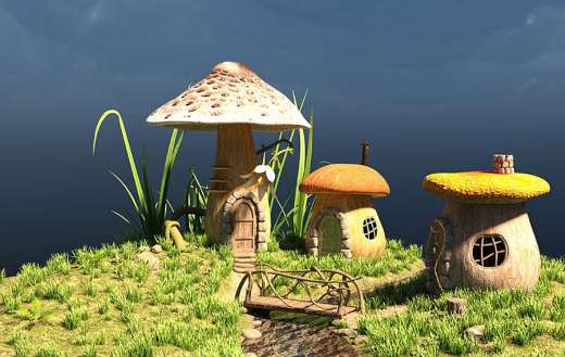 Little cute mushroom house online