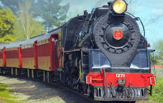 Locomotive steam train