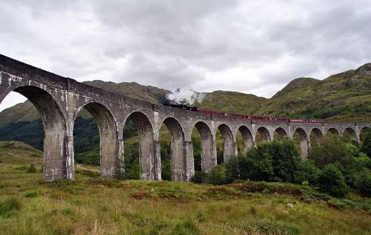 Scotland harry potter train puzzle