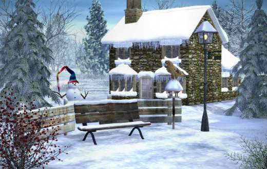 Cold frost winter season puzzle