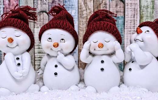 Cute snowman figures winter online