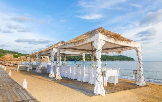Gazebo beach for wedding