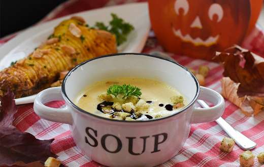 Pumpkin soup dish online