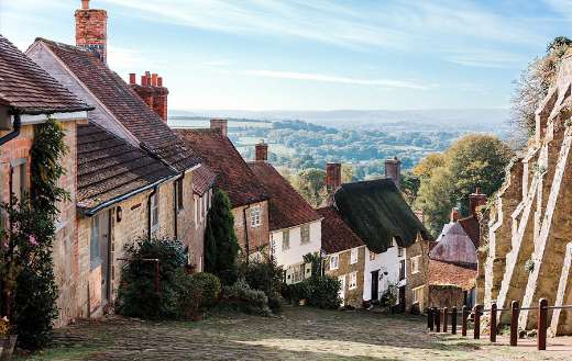Uk Britain England landscape gold hill