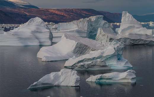 Arctic iceberg glacier