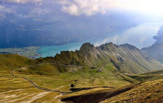 Mountains lake valley online