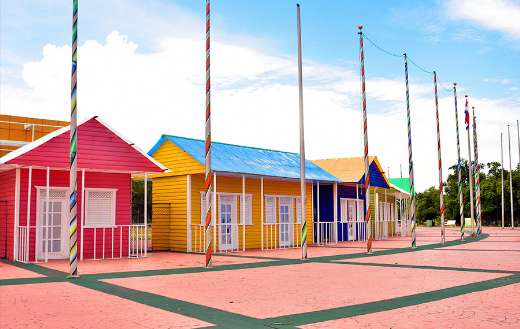 Colorful small houses puzzle