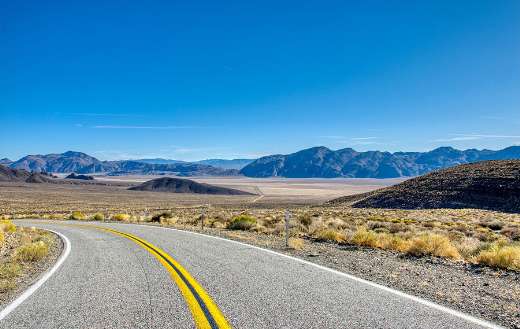 Highway road valley desert America USA Arid