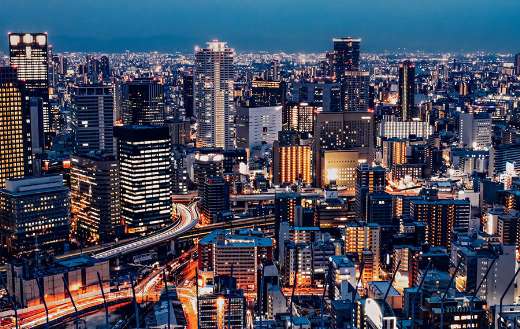 Osaka Umeda skyline buildings cityscape puzzle