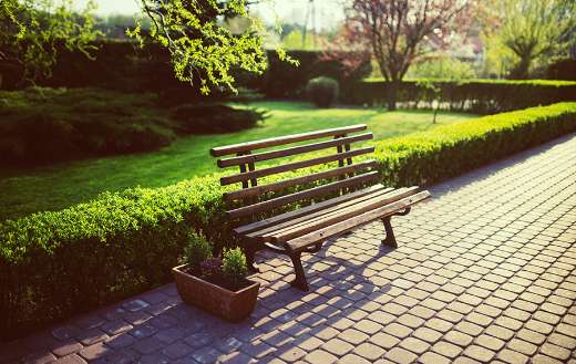 Park wooden bench online